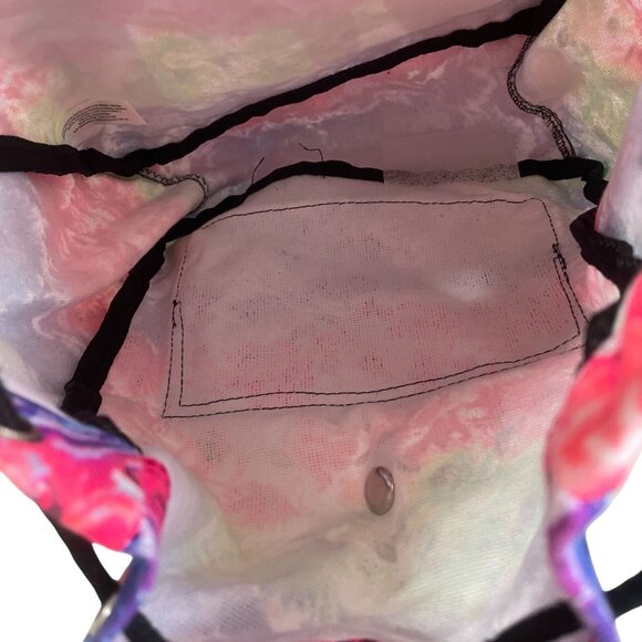 VS Pink Floral Mini Backpack Rainbow Tie Dye Festival Bag Y2K Coquette NWOT - Picture 5 of 6